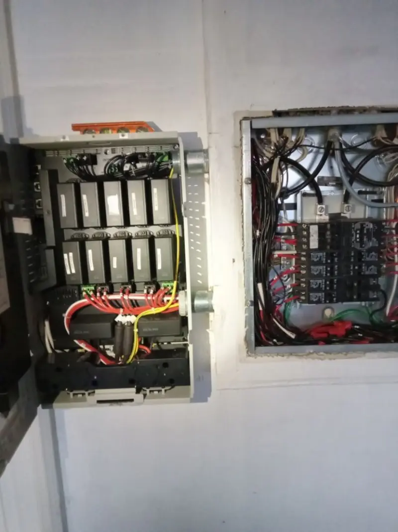 Electrical panel upgrade completed for Security Camera Wiring in Laurens